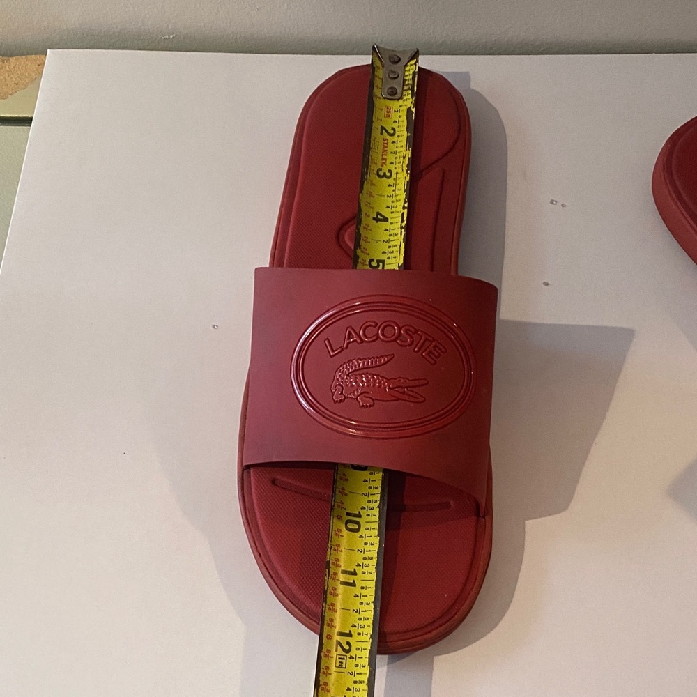 Lacoste Bold Red Sandals US 11/12 - Picture 3 of 4
